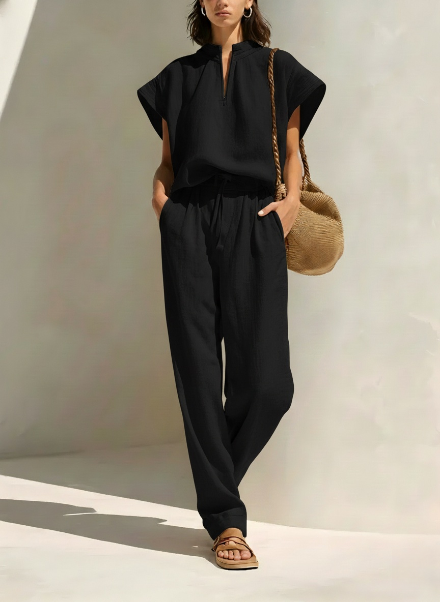 New Arrivals🔥Women's Simple Cotton And Linen Set