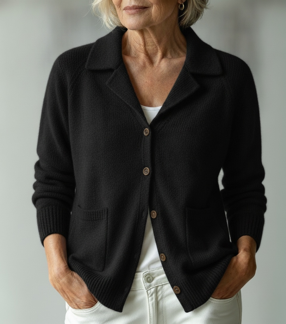 CLEARANCE SALE🔥Women's Collared Knit Cardigan
