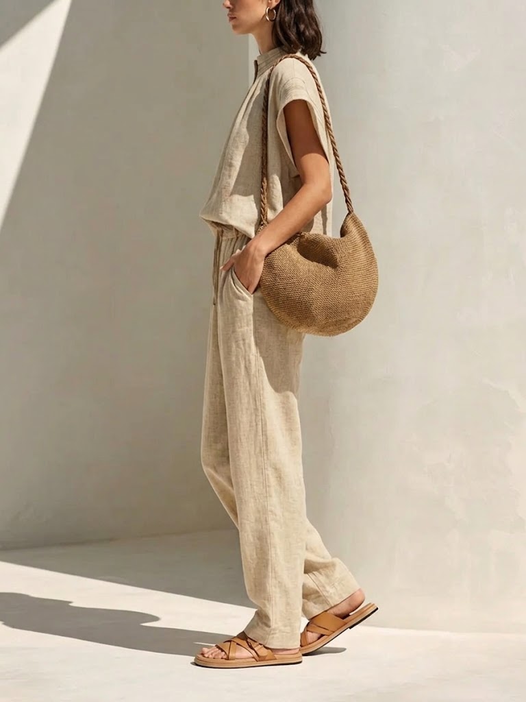 New Arrivals🔥Women's Simple Cotton And Linen Set
