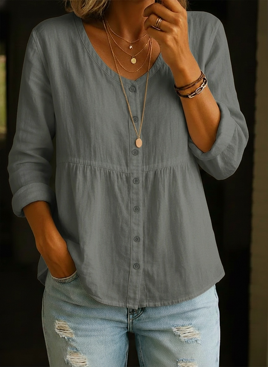 CLEARANCE SALE🔥Women's Linen And Cotton Shirt