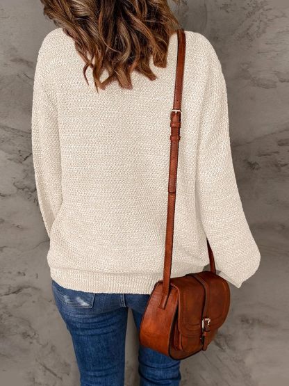 Women's Oversized Sweaters Fall Winter Trendy Crew Neck Pullover Sweater Long Sleeve Loose Heathered Knit Tops 2025
