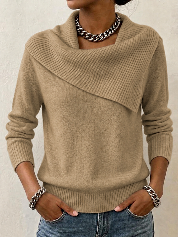 CLEARANCE SALE🔥Women's Slim-fit Collared Sweater With A Playful, Retro Vibe