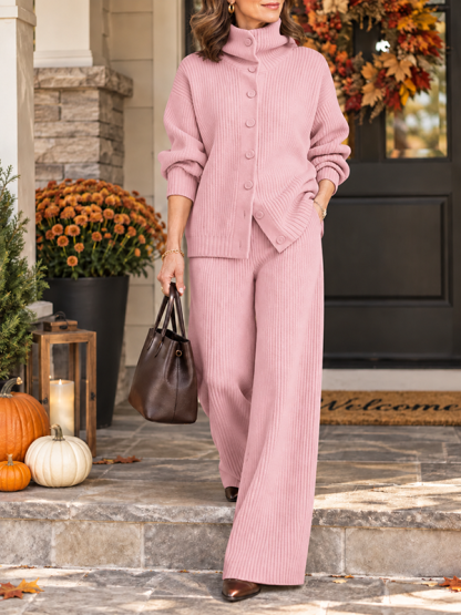 New Arrival🔥Women's Cozy Cardigan Sweater and Pants Two-Piece Set