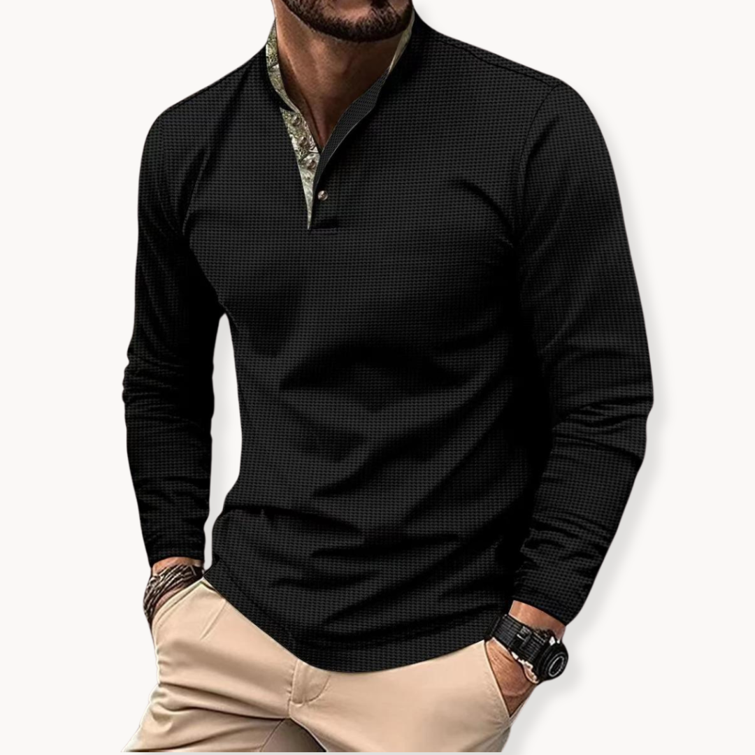 Mens Long Sleeve Polo Shirts Quick Dry Golf Shirts Wicking Business Casual Sports Tee Slim Fit Athletic T Shirt Top
