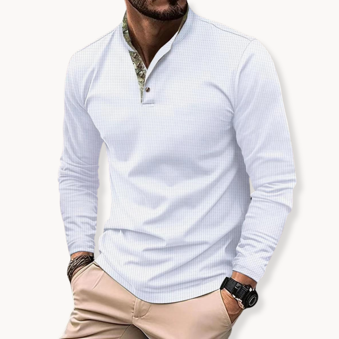 Mens Long Sleeve Polo Shirts Quick Dry Golf Shirts Wicking Business Casual Sports Tee Slim Fit Athletic T Shirt Top