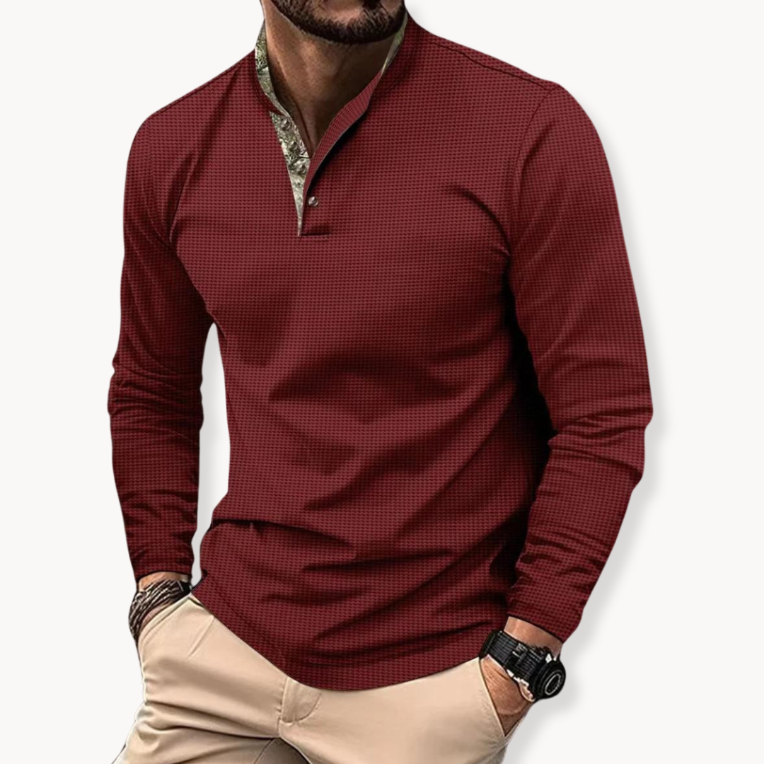 Mens Long Sleeve Polo Shirts Quick Dry Golf Shirts Wicking Business Casual Sports Tee Slim Fit Athletic T Shirt Top