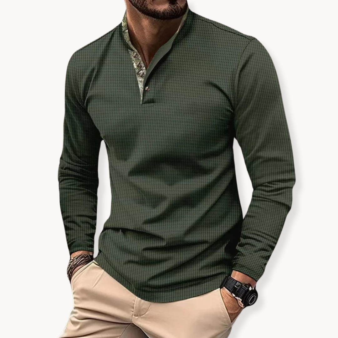 Mens Long Sleeve Polo Shirts Quick Dry Golf Shirts Wicking Business Casual Sports Tee Slim Fit Athletic T Shirt Top
