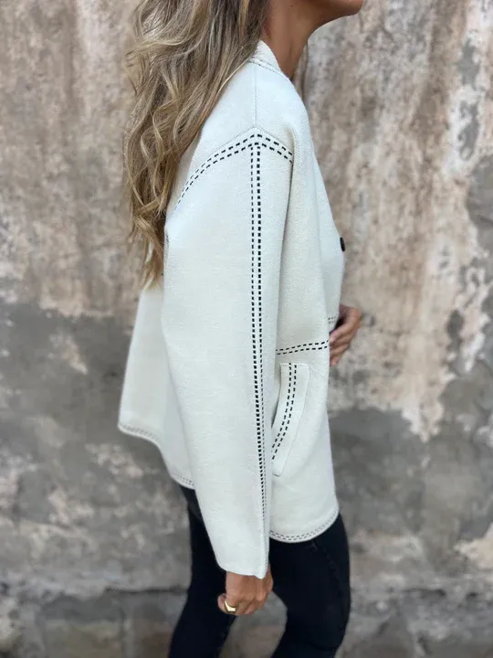 NEW🔥 2025 Women's Fashion Minimalist Line Jacket