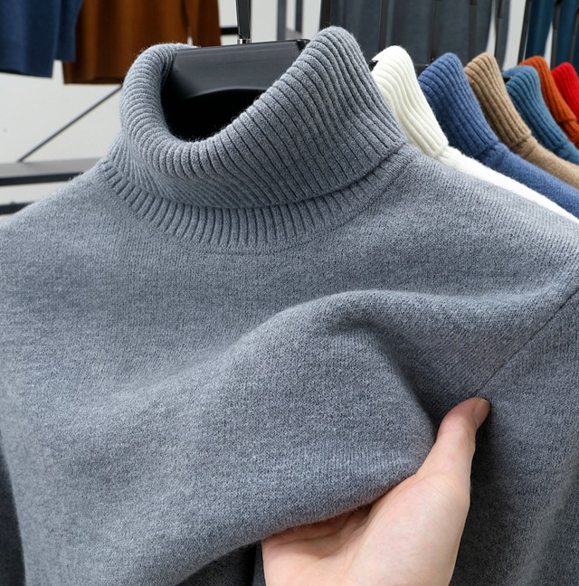 🔥Christmas Sale 50%🔥 - Men's Pullover Turtleneck Cashmere Sweater