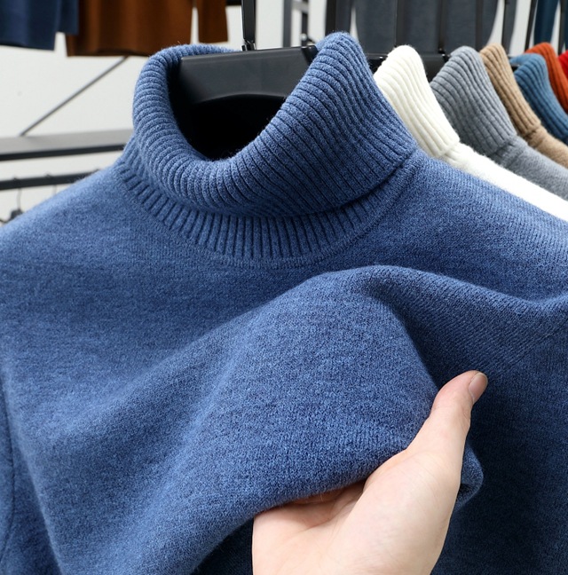 🔥Christmas Sale 50%🔥 - Men's Pullover Turtleneck Cashmere Sweater