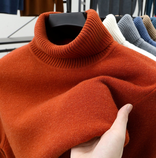 🔥Christmas Sale 50%🔥 - Men's Pullover Turtleneck Cashmere Sweater