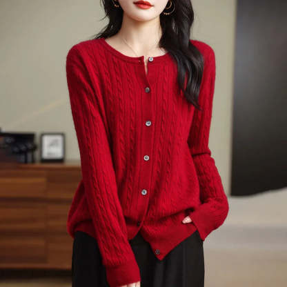 Veronica Cable Knit Cardigan