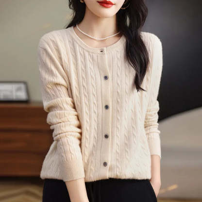 Veronica Cable Knit Cardigan