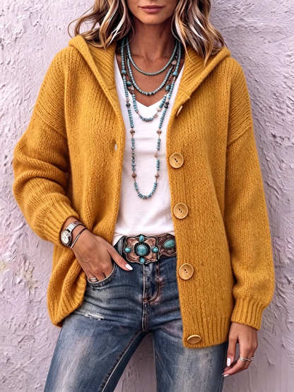 CLEARANCE SALE🔥Women's Chunky Knit Hooded Cardigan