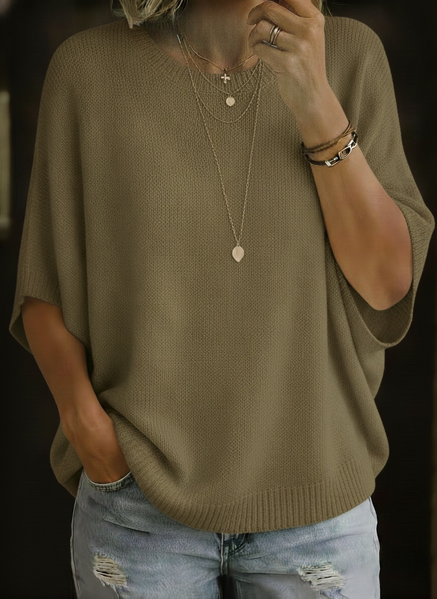Women's Batwing Sleeve Knit Tunic