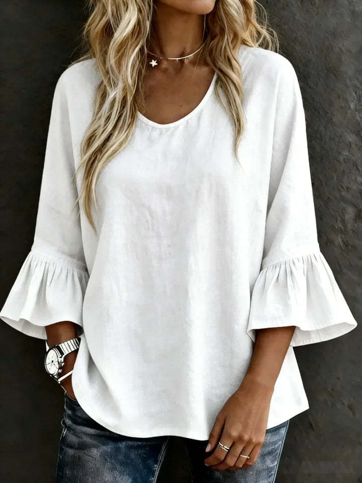 Women's Ruffled Casual Shirt