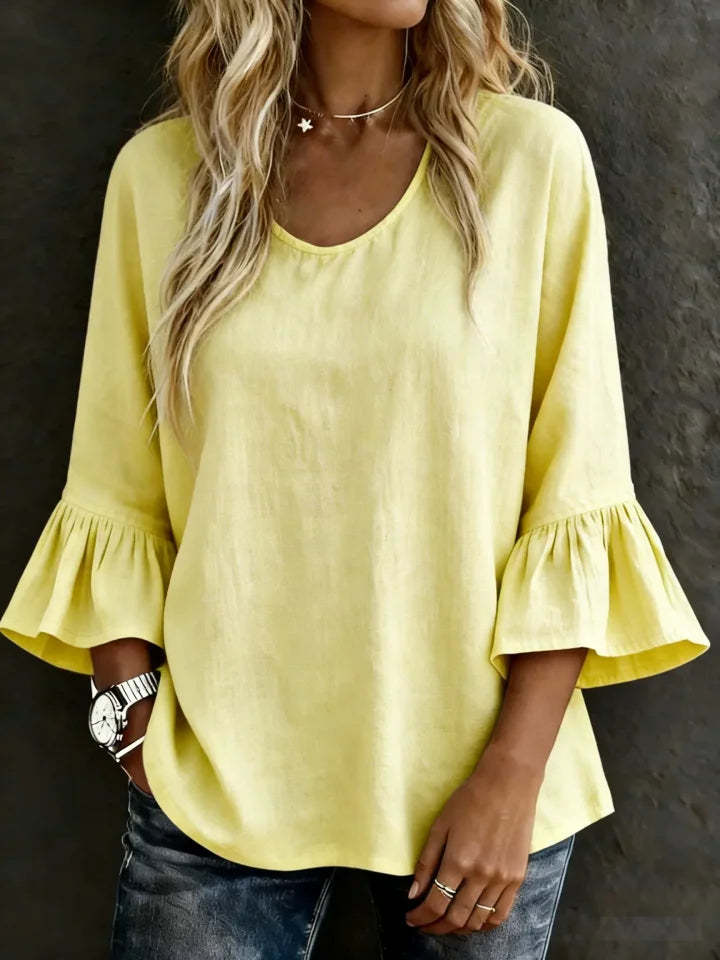 Women's Ruffled Casual Shirt