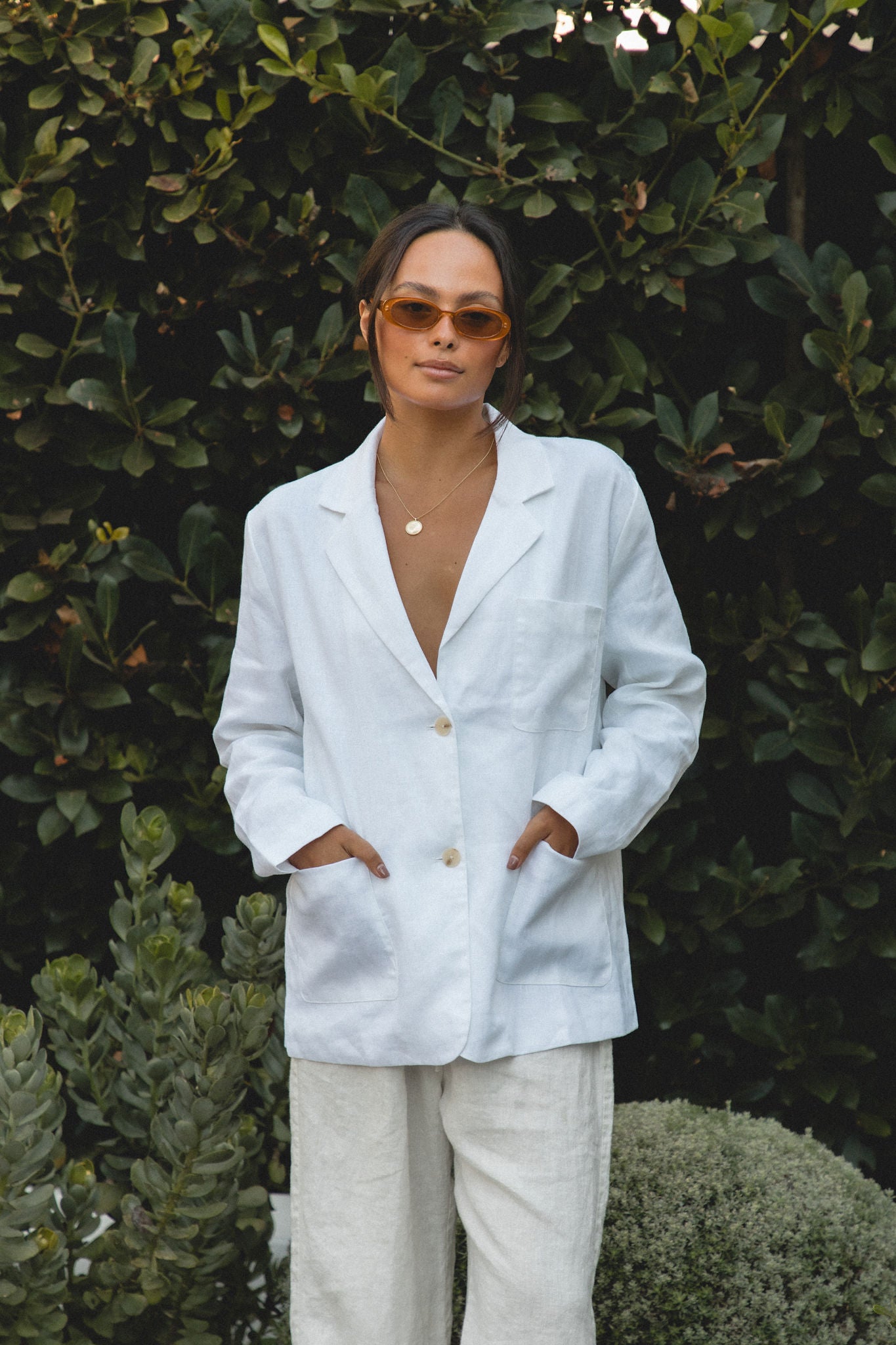 Seaside Soire Linen Blazer