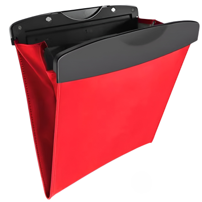 Multifunctional leather seat back storage bag, hanging garbage bag