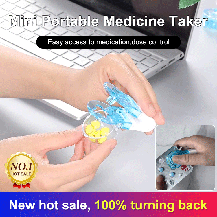 Mini portable medication dispenser