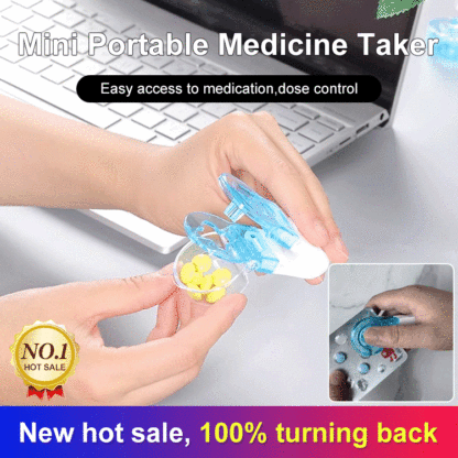 Mini portable medication dispenser