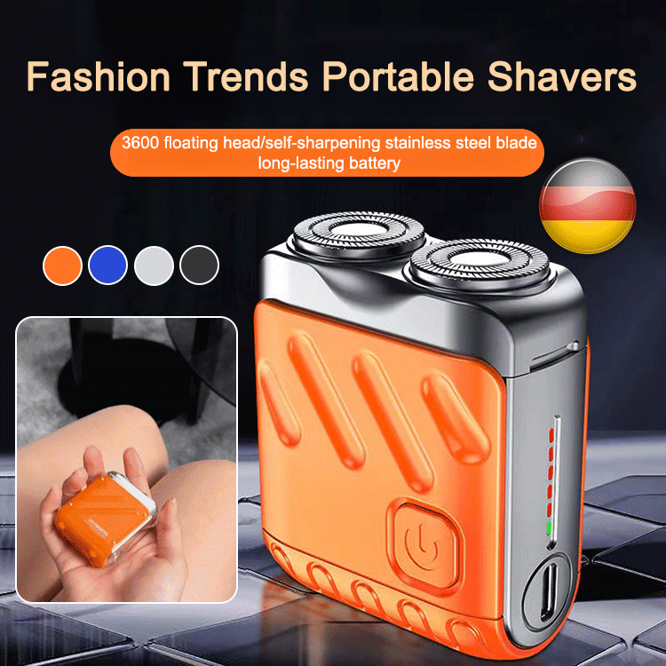 Rotary double ring electric shaver