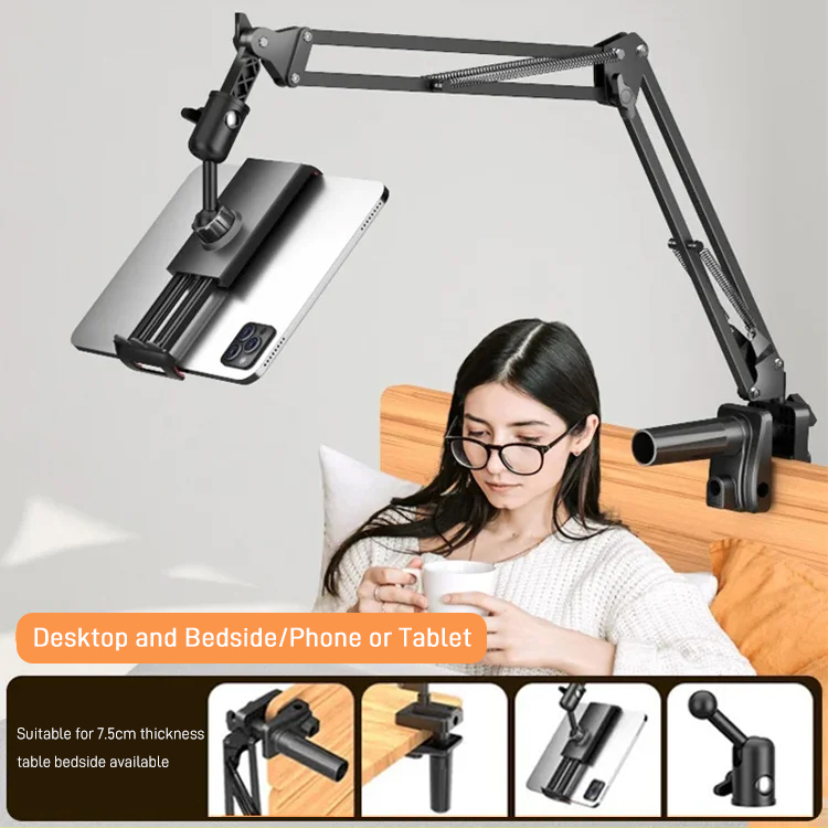 [Lazy People Bedside Phone Holder] Cantilever Folding Stand