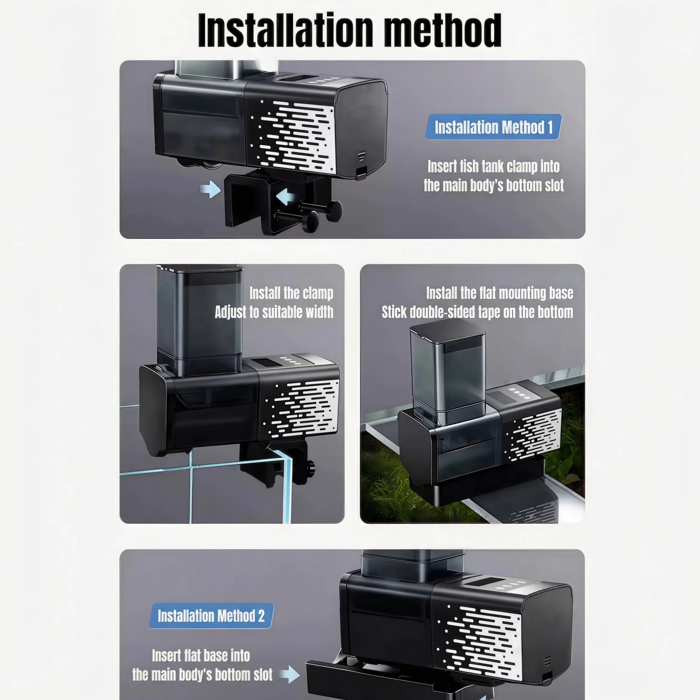 Large Capacity Auto Fish Feeder for Aquariums