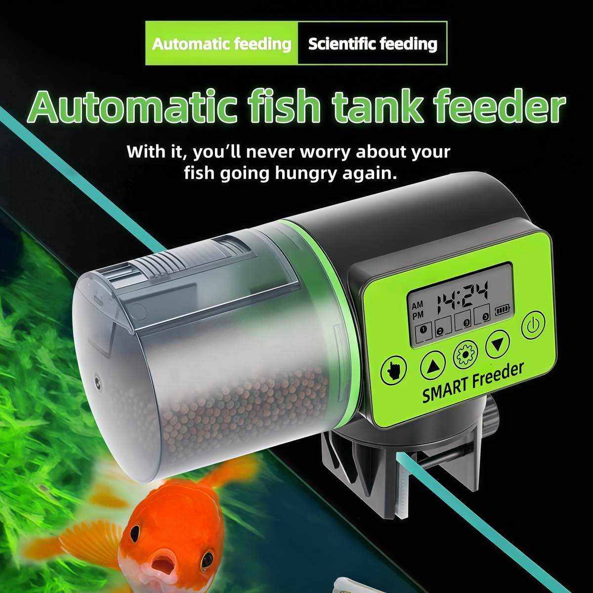 Smart Timed Auto Fish Feeder