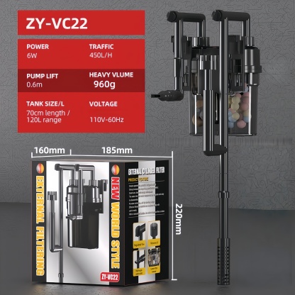 Wall-Mounted Aquarium Filter