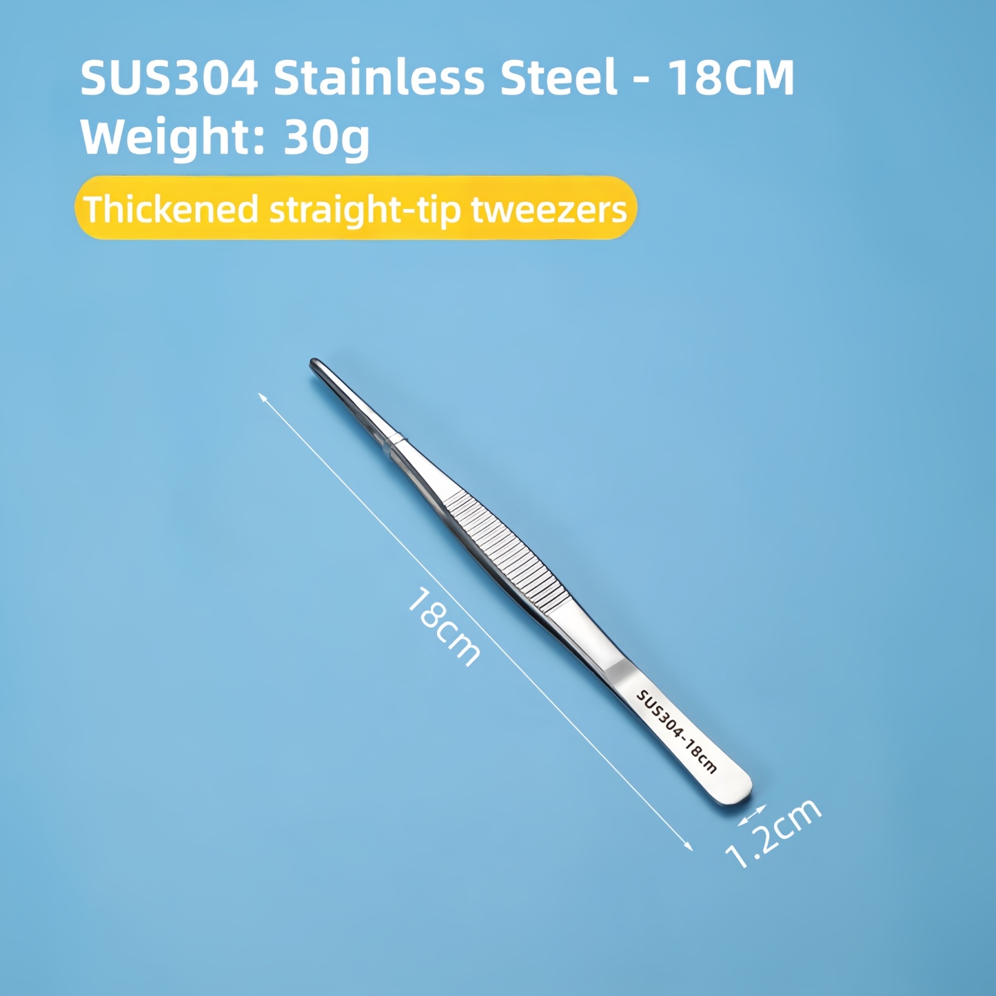 Stainless Steel Aquarium Tweezers – 4-Piece Set