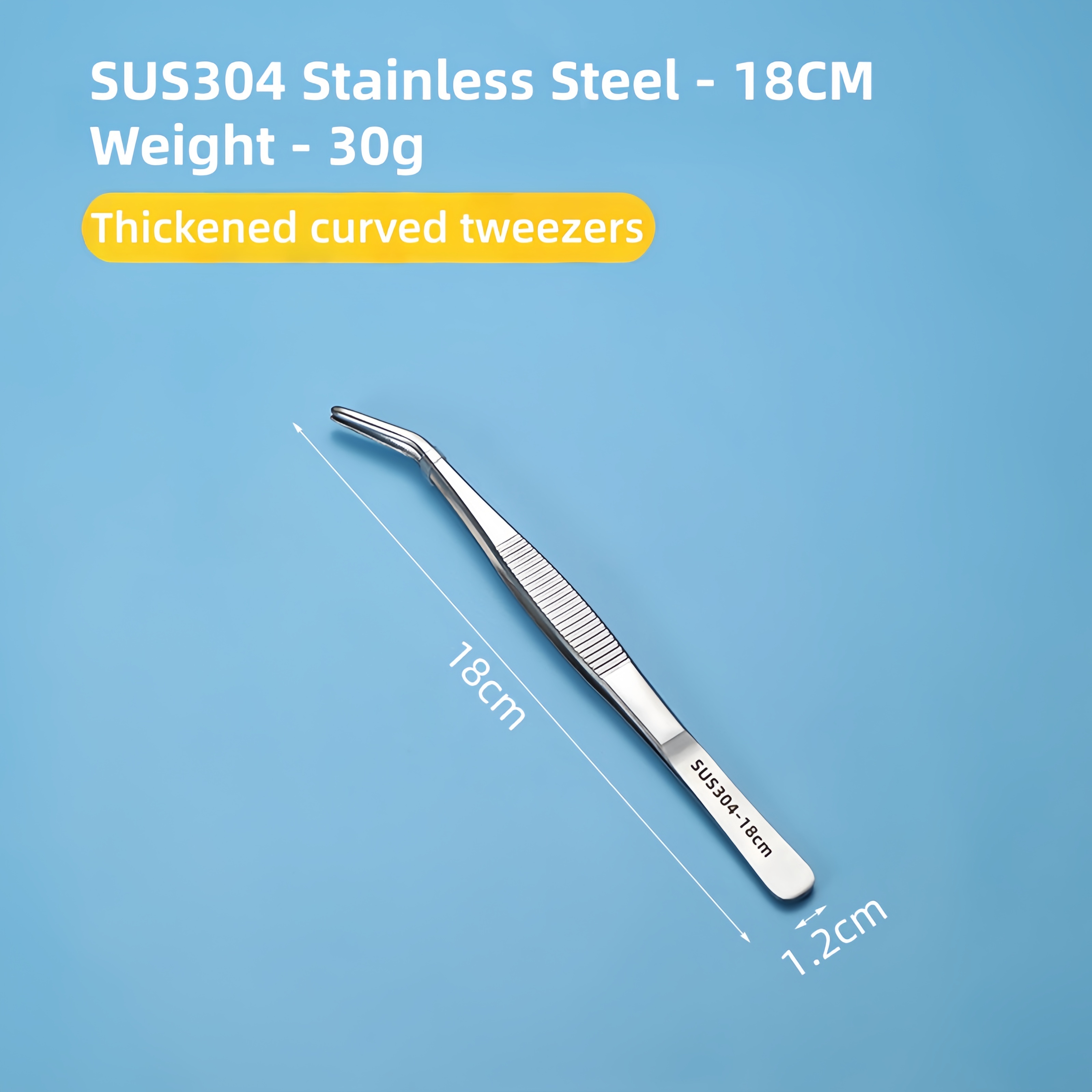 Stainless Steel Aquarium Tweezers – 4-Piece Set