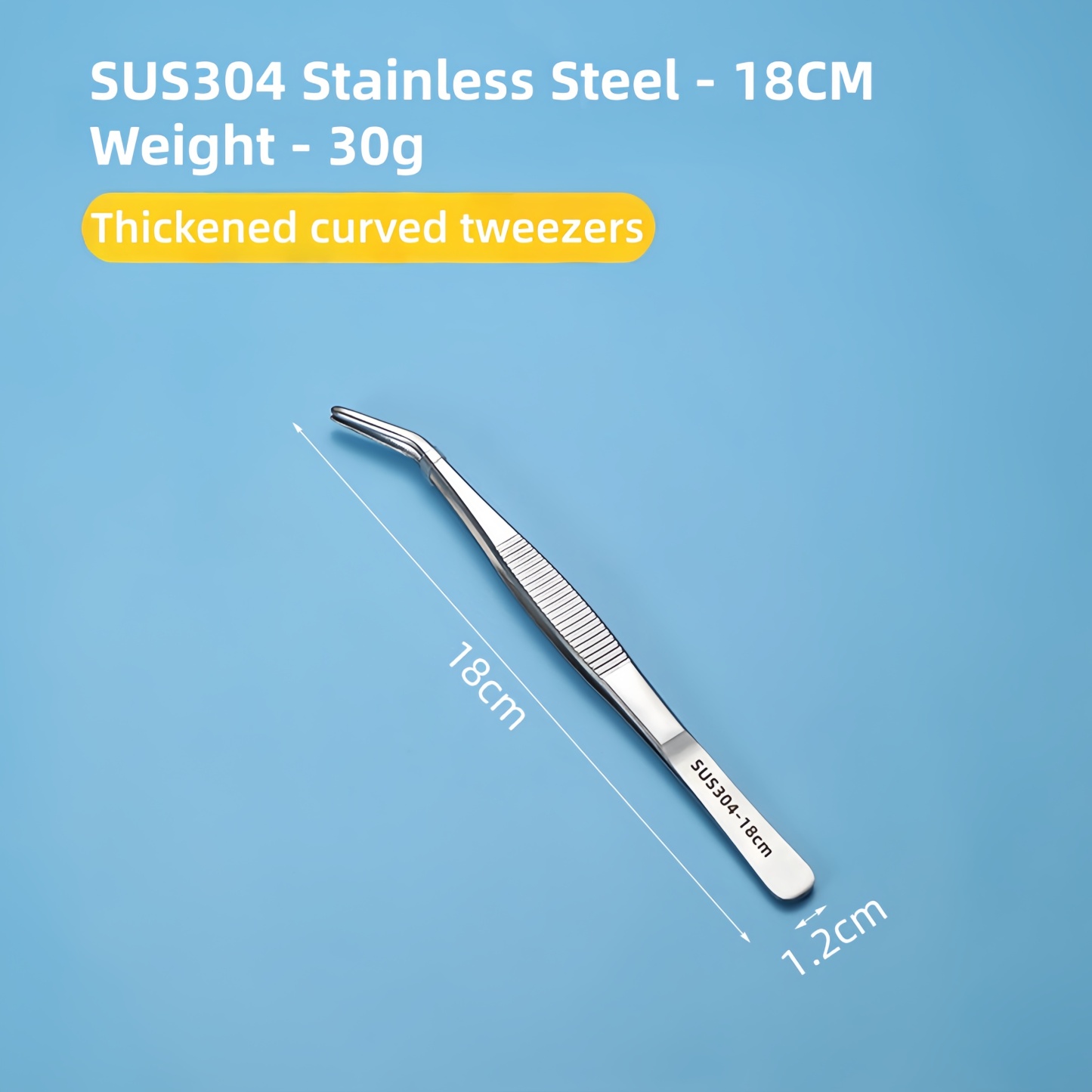 Stainless Steel Aquarium Tweezers – 4-Piece Set