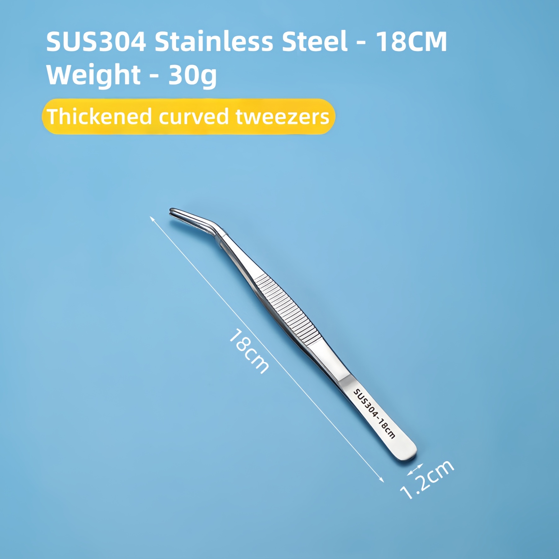 Stainless Steel Aquarium Tweezers – 4-Piece Set