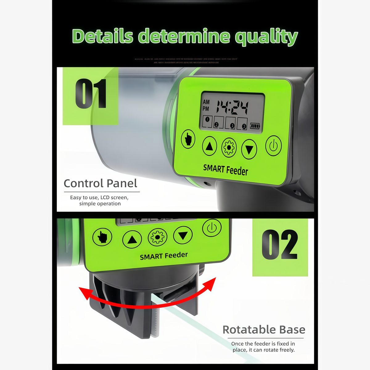 Smart Timed Auto Fish Feeder