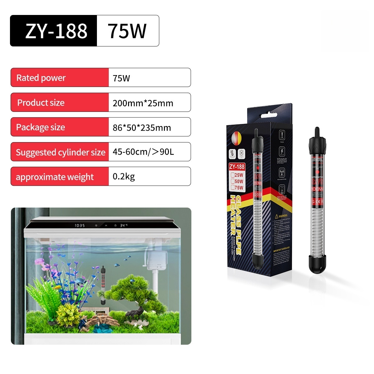 The aquarium fish thermostat