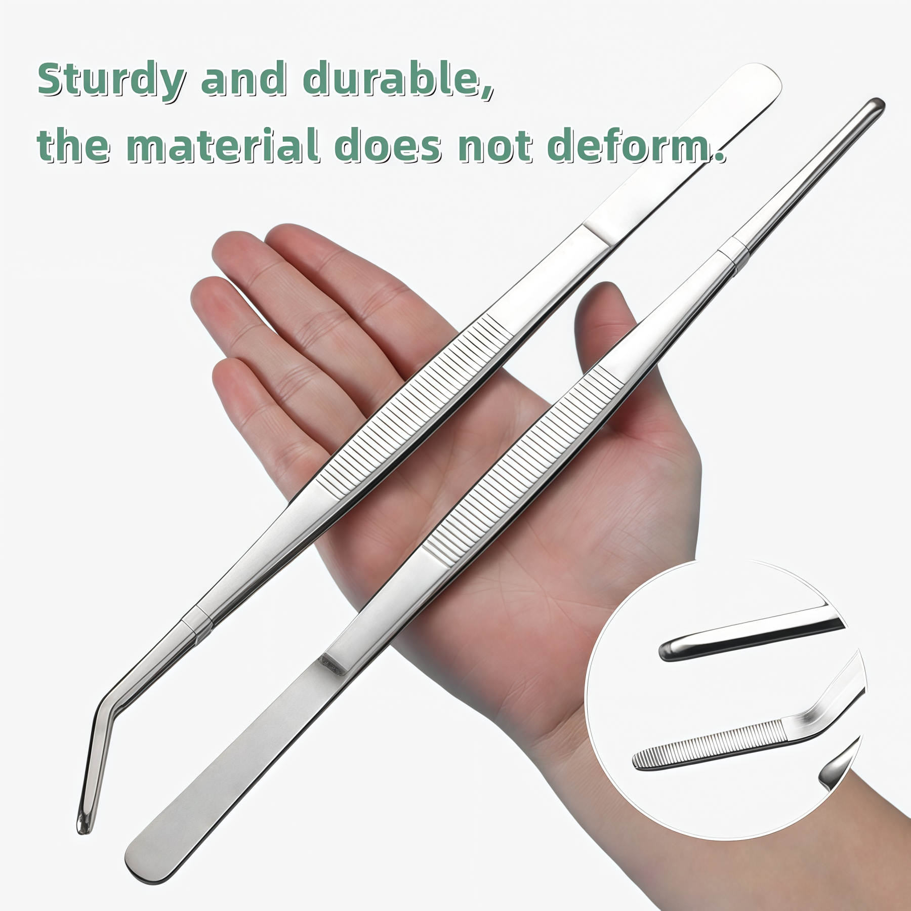 Stainless Steel Aquarium Tweezers – 4-Piece Set