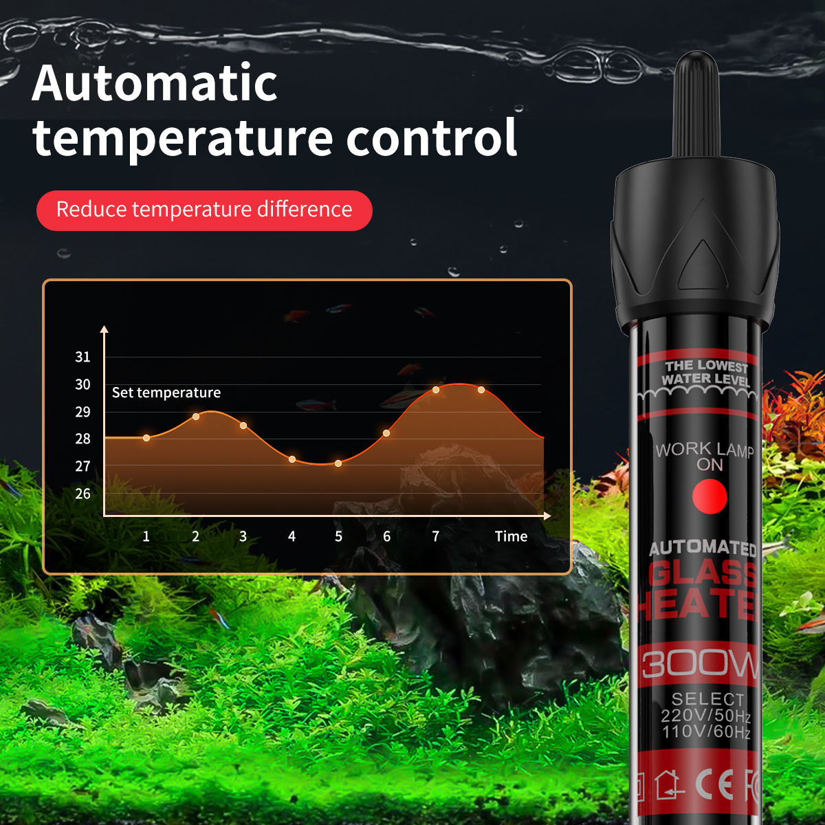 The aquarium fish thermostat