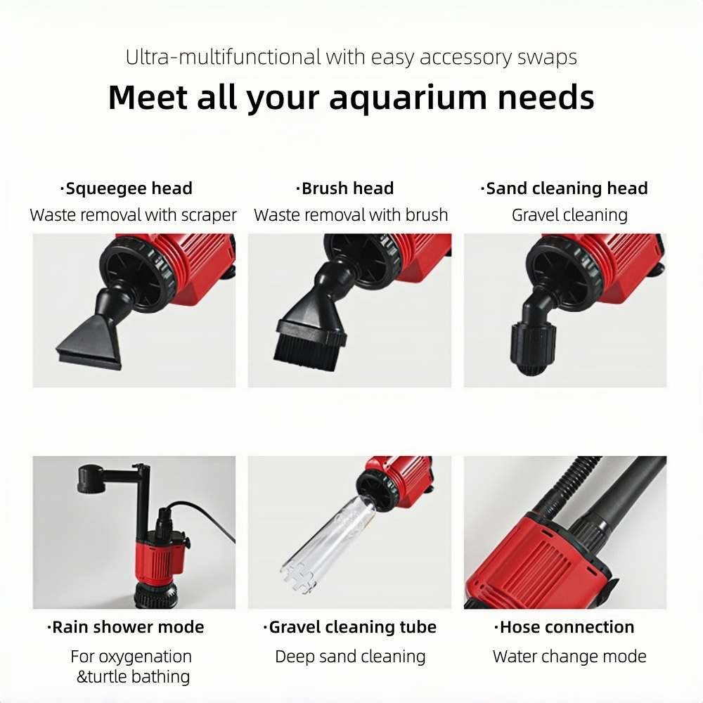 Multifunctional Electric Aquarium Waste Remover & Water Change Pump