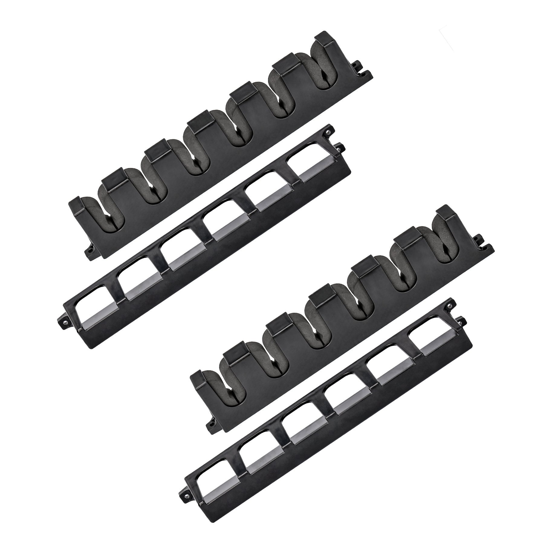 WV2 Vertical Fishing Rod Holders for Garage Wall Mount: Store Up to 6 Rods and Combs