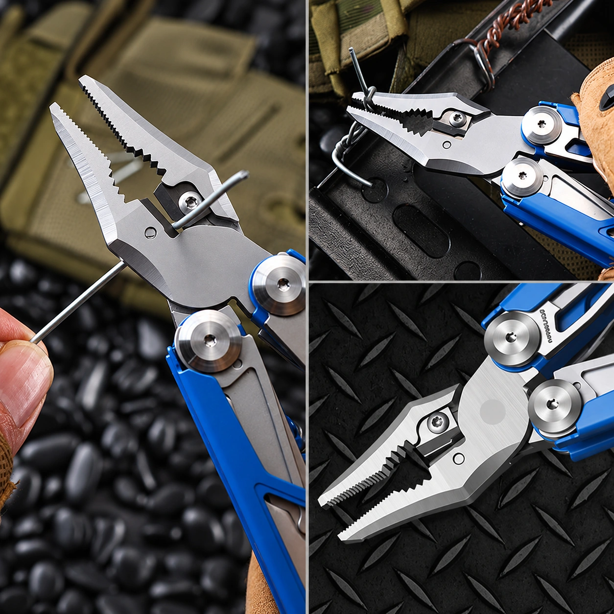 20-in-1 Outdoor Emergency Folding Pliers | Window Breaker + Fire Starter