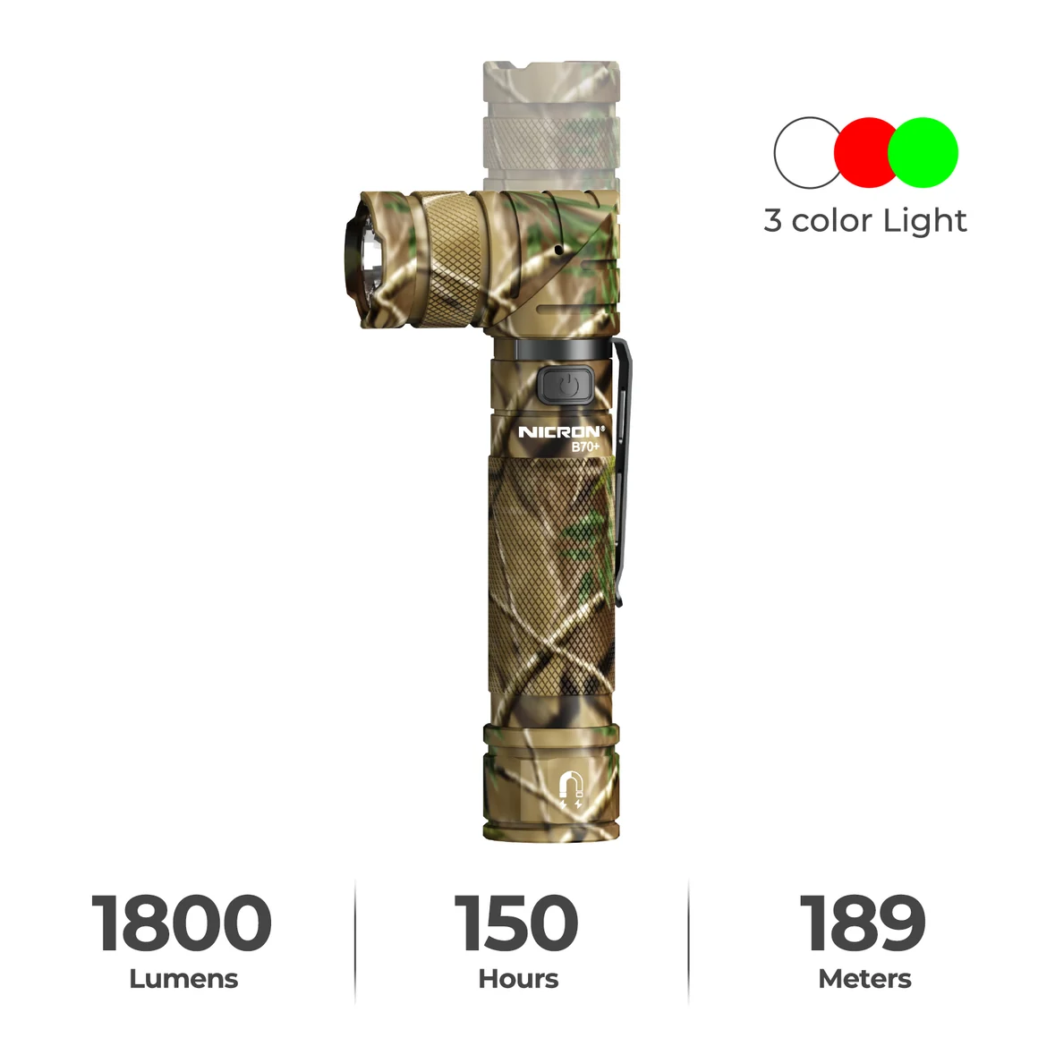 Lighter Magnetic Adjustable Emergency Flashlight