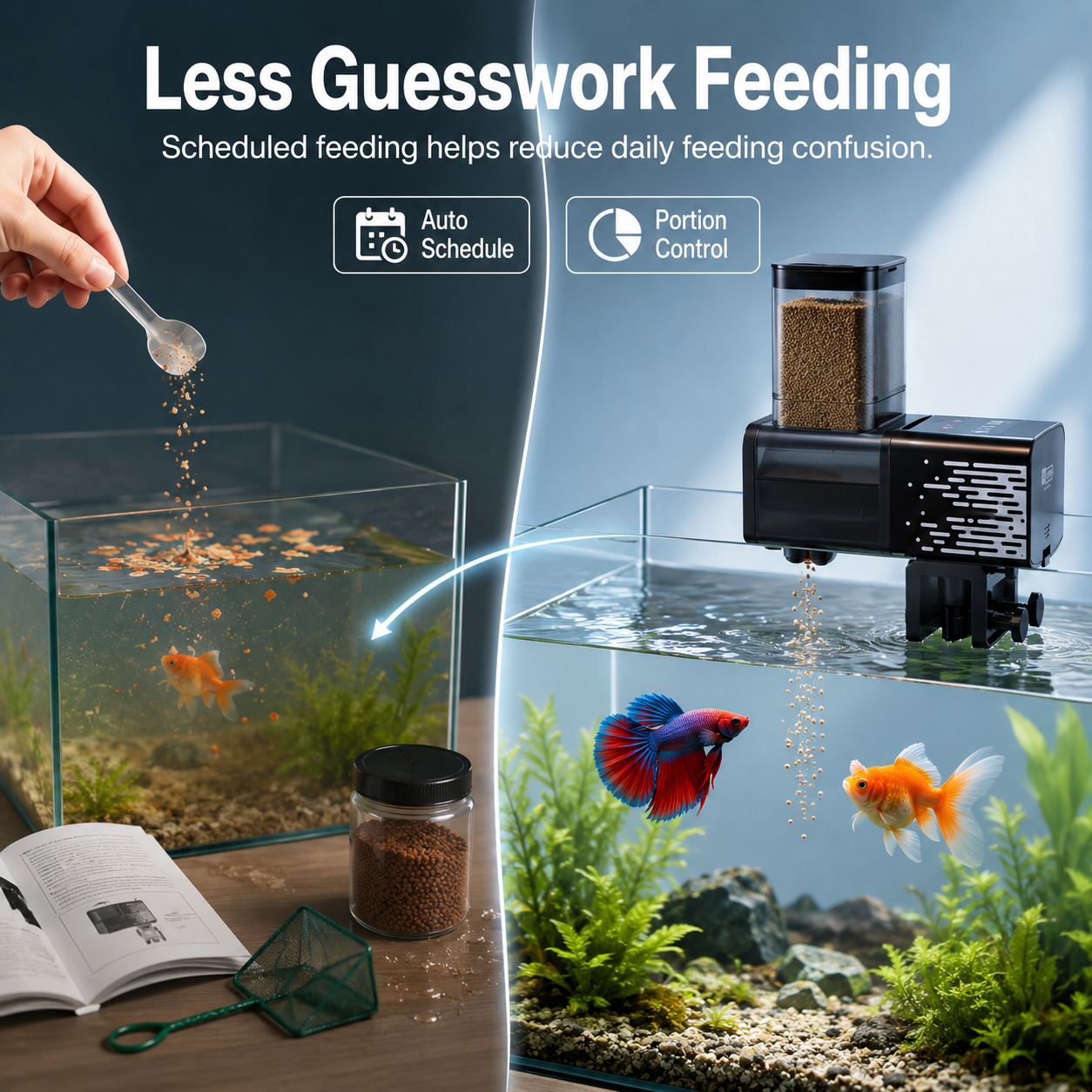 Large Capacity  Fish Feeder 