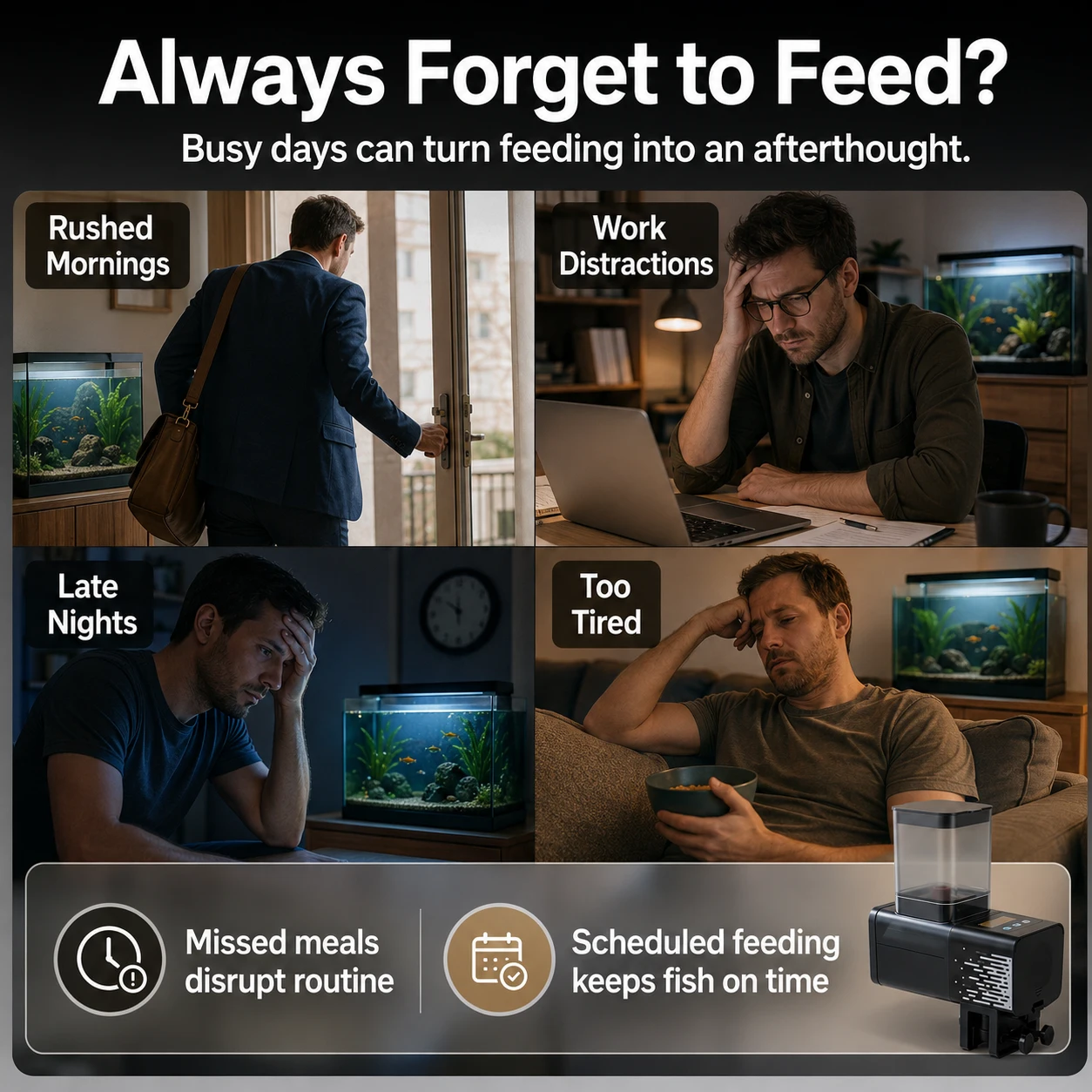 Large Capacity  Fish Feeder 