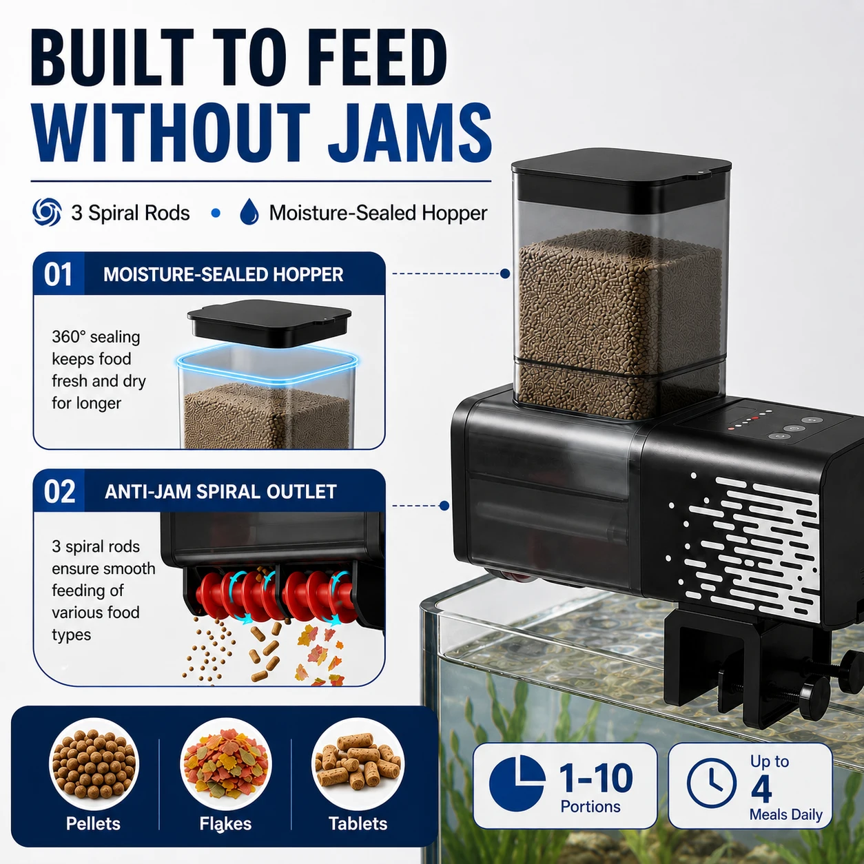 Large Capacity  Fish Feeder 