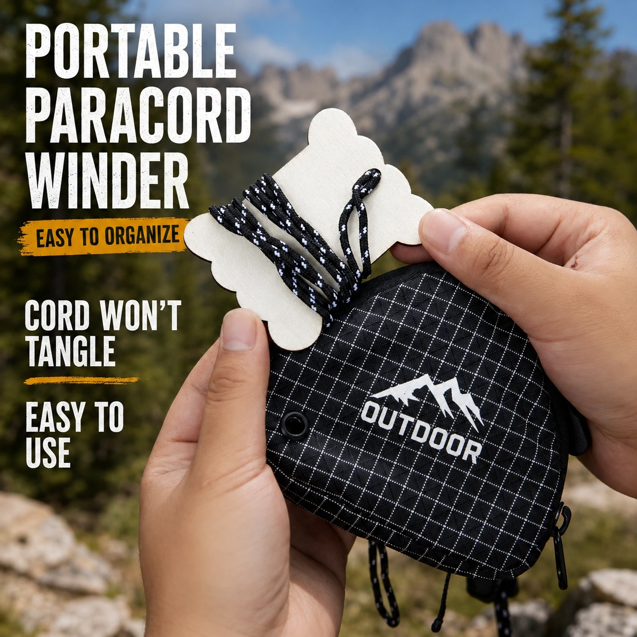 Portable Travel Clothesline For Camping & Outdoor