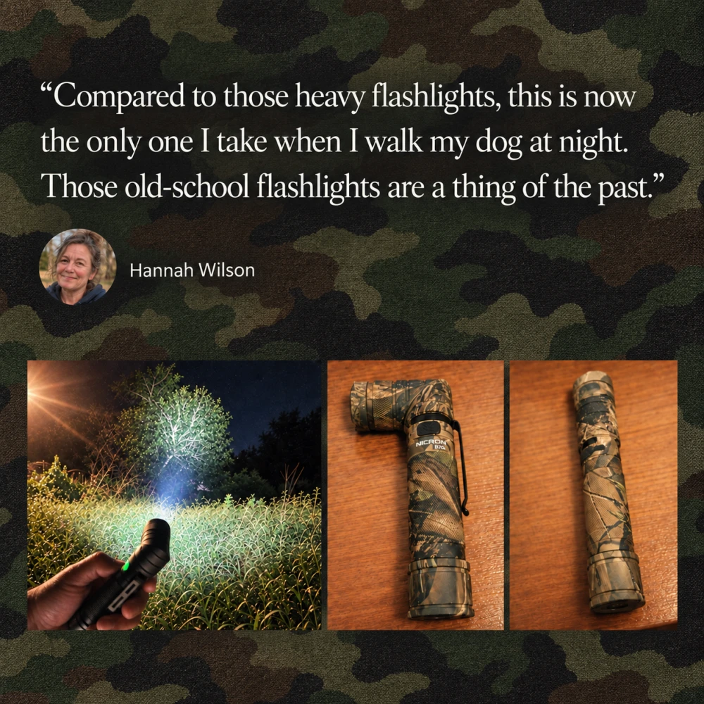 1800-Lumen Magnetic Rotating Flashlight for Work & Outdoors