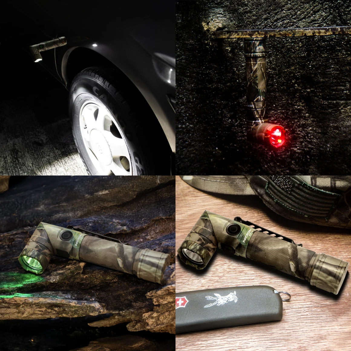 1800-Lumen Magnetic Rotating Flashlight for Work & Outdoors
