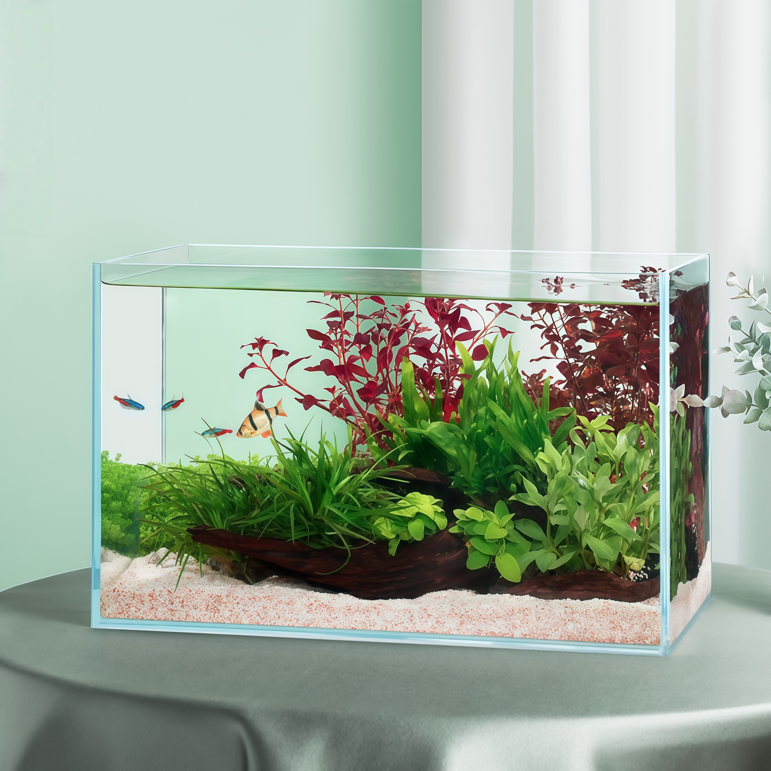 TrueClear Ultra-clear glass cube frameless fish tank