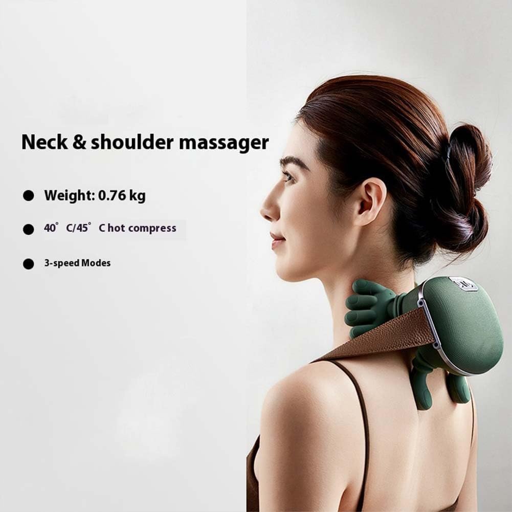 Neck and Shoulder Pro Hands, Massage Hand Massager with Fingers, Shoulder and Neck Massager Electric Cervical for Neck, Lower Abdominal, Shiatsu Back(2pcs)